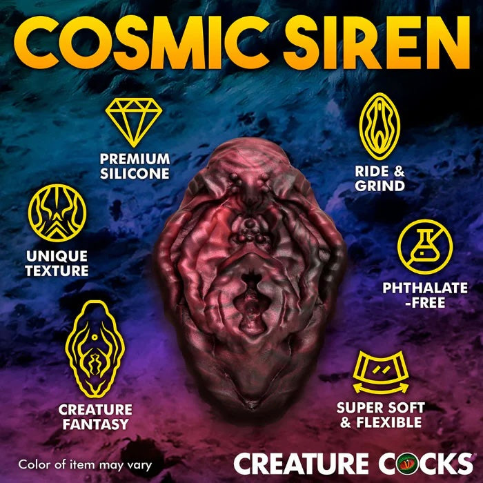Textured Alien Vulva Shaped Silicone Grinder by Creature Cocks