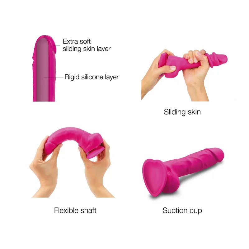 Sliding Skin Dildo – Real-Feel Silicone with Lifelike Movement
