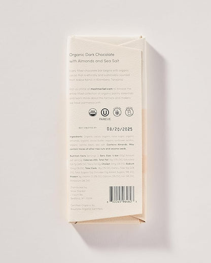Organic Dark Chocolate with Almonds and Sea Salt