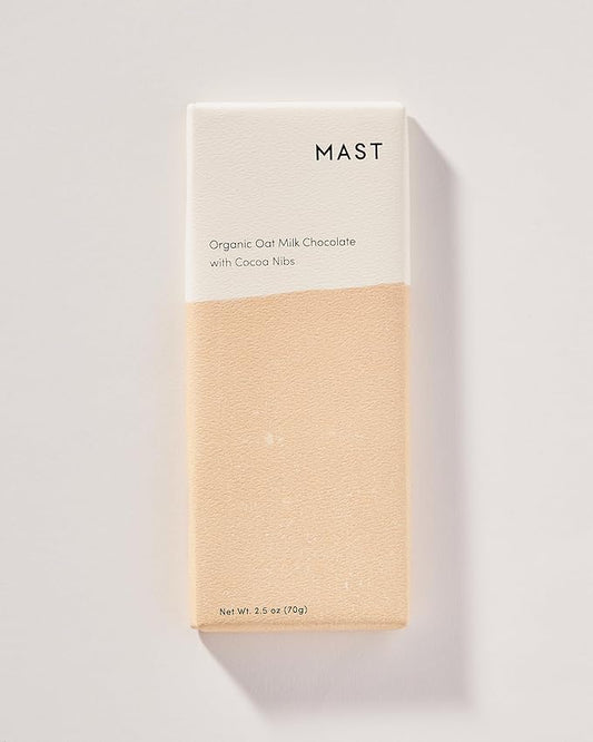 Organic Oat Milk Chocolate Bar with Cocoa Nibs
