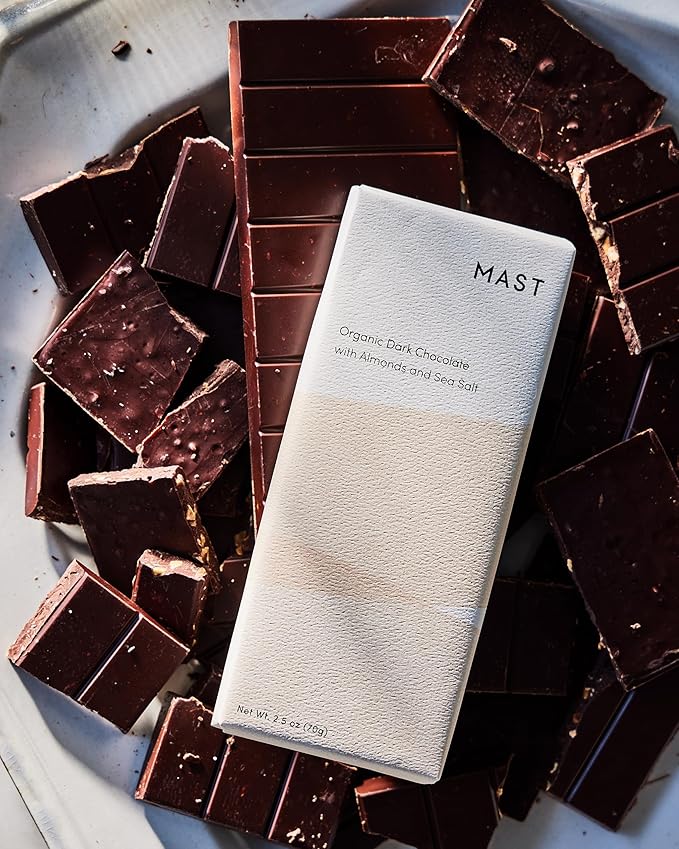 Organic Dark Chocolate with Almonds and Sea Salt