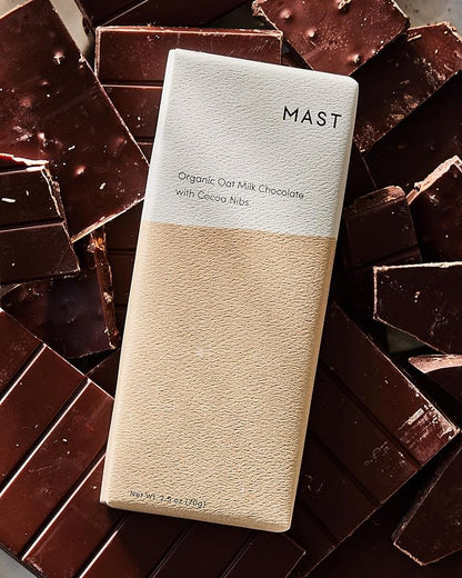 Organic Oat Milk Chocolate Bar with Cocoa Nibs